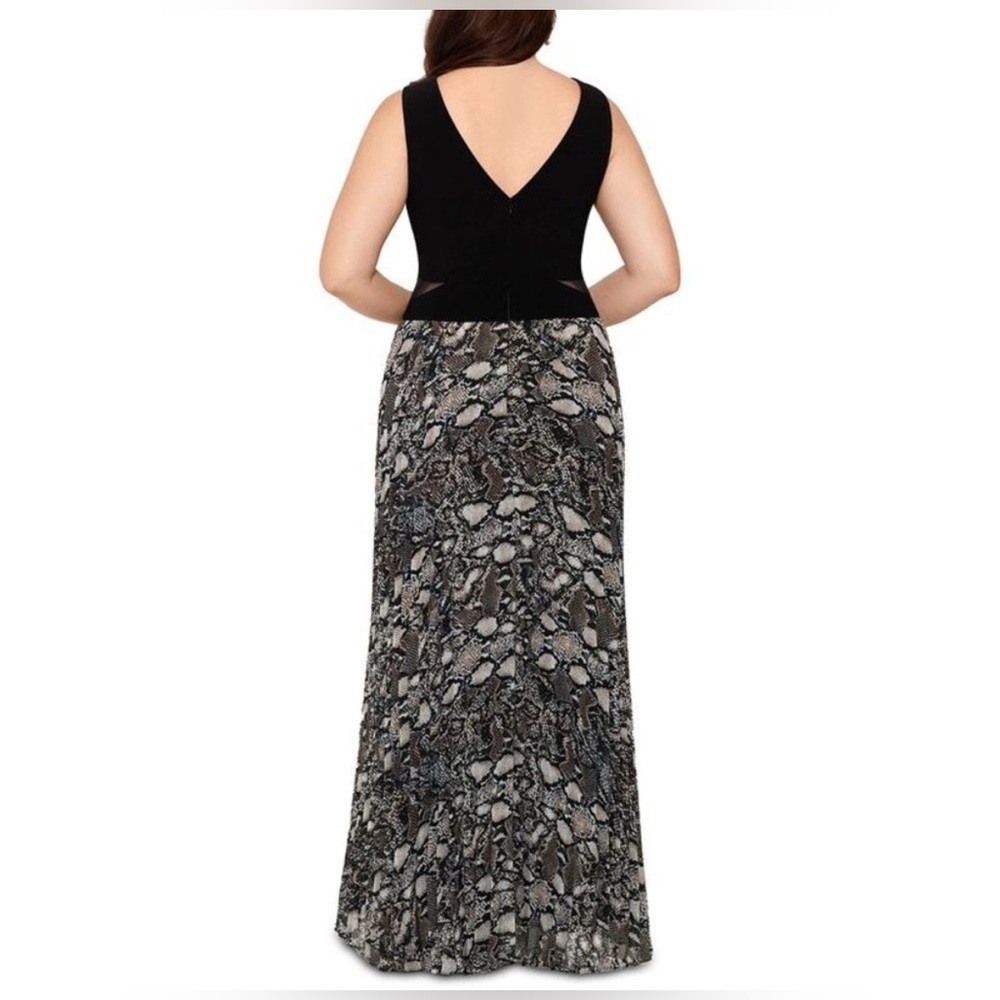 Xscape Women's Plus Size Snake-Print
Gown Beige Size 18W - Picture 2 of 7